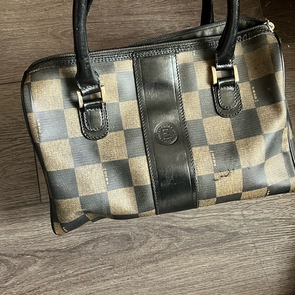 Fendi vintage checkered,speedy bag - Picture 1 of 12